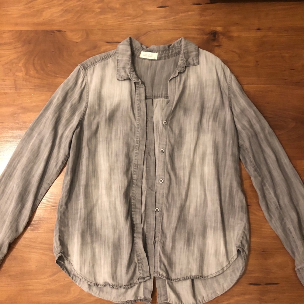 Grey button down - Picture 3 of 5